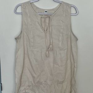 Old Navy Boho Bib Yoke Summer Blouse | Size L